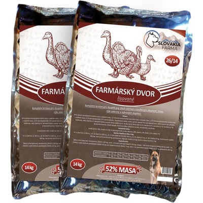 Slovakia Farma Adult Lisované hypoalergenní Farmárský dvor 26/14 22 kg