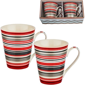 Image 1 of New wish Сет от две чаши за кафе или чай с цветни райета New Wish