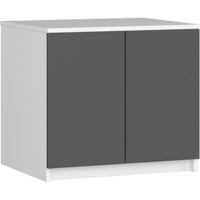 Ak furniture Star 60 cm grafit / biely mat