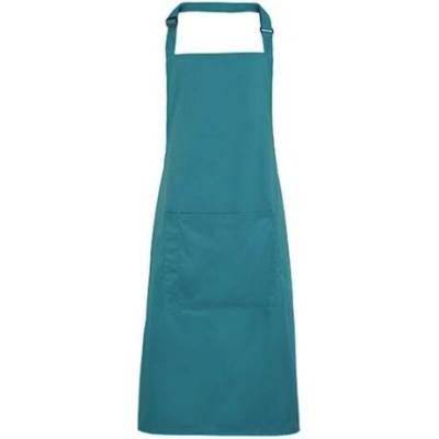 Premier Workwear Pracovní zástěra za krk s kapsou PR154 Teal Pantone 3155 72x86cm