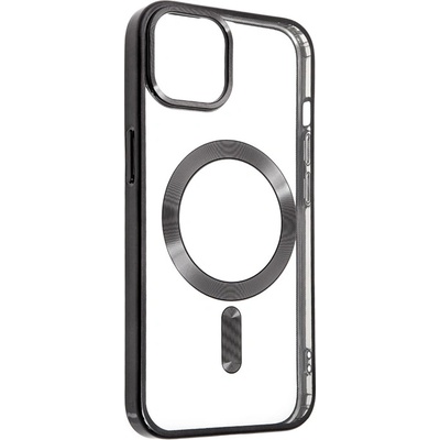 SWISSTEN Clear Jelly MagStick Metal Apple iPhone 13 mini - čiré / čierne