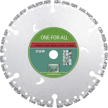Image 1 of Heller Диск диамантен за сухо рязане Heller универсален 230 мм, 22.23 мм, 2.6 мм, One for All-28680 0