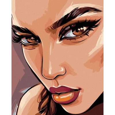 Zuty Maľovanie podľa čísel HNEDÉ OČI