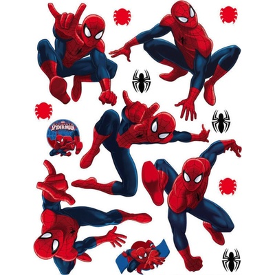 Agart Samolepky na stenu Spiderman Print film, 30x30 cm