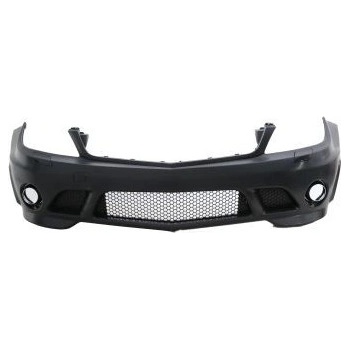 Предна броня за Mercedes C-Class W204 (2007-2011) sedan / combi - AMG look - без халогени и без отвори за парк