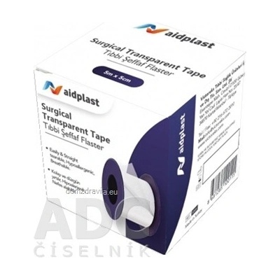 Aidplast Náplasť priehľadná na cievke 2,5 cm x 5 m