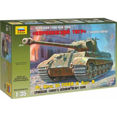 Zvezda Pz.Kpfw VI Kingtiger Porsche Turret 1:35