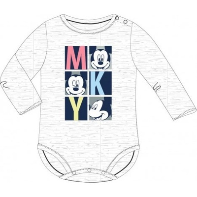 E plus M Dojčenské body s dlhým rukávom Mickey Mouse Disney
