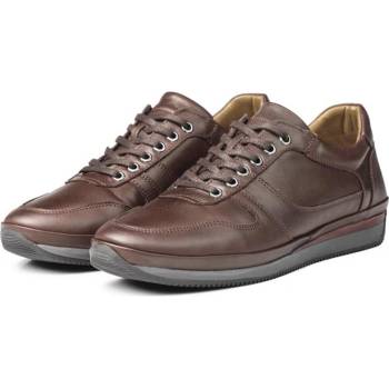 Ducavelli Мъжки обувки от естествена кожа - Кафяви #316881 (316881_Кафяво)