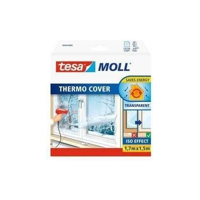tesamoll® Termoizolační fólie na okna Barva: průhledná, Rozměr: 1,7 m : 1,5 m, Doplňující informace: 1 fólie, 1 role pásky