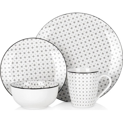 SIAKI Jídelní sada porcelánová 16 ks