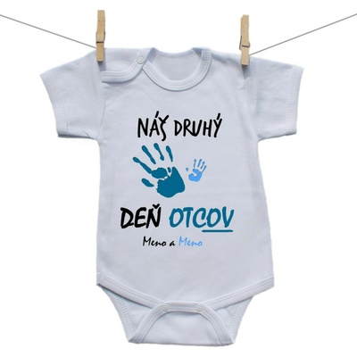 Boodyy Body s krátkym rukávom Náš druhý deň otcov s menom chlapec