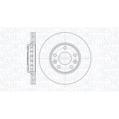 Brzdový kotúč (cena za 1ks) MAGNETI MARELLI 361302040110