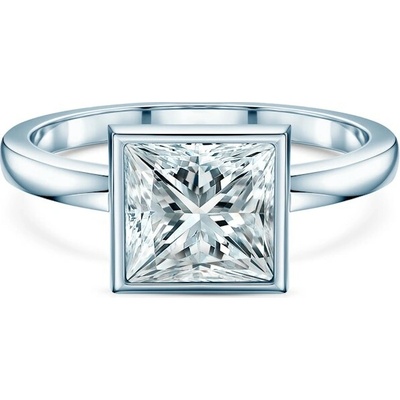 Savicki Zásnubný prsteň Pure biele zlato laboratórny diamant PURE P PR 100 LAB B