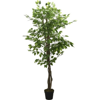 vidaXL Umělý fíkus 1 260 listů 200 cm zelený