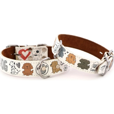 HafHaf shop Obojek pro psy DOG kožený