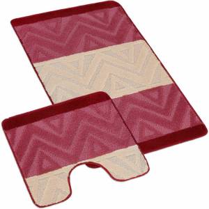 BellaTEX Изтривалка за баня и тоалетна шеврон бордо Bellatex Bellatex | Cherven | Home | UNI