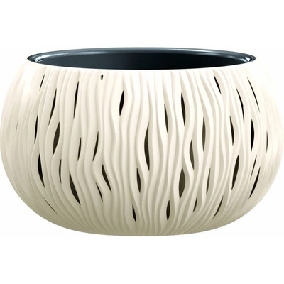 Prosperplast Květináč s vkladem SANDY BOWL krémový 29 cm