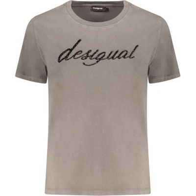 DESIGUAL Дамска тениска с къс ръкав desigual, Размер xs, Цвят Сив (26swtk08_gr2058)
