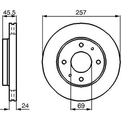 BOSCH Brzdový kotúč 0986478774
