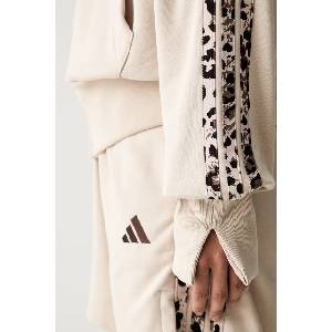 Adidas суичър с цип и качулка дамски с памук Leopard Pack (KH1547)