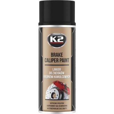 K2 BRAKE CALIPER PAINT 400 ml ČERNÁ - barva na brzdové třmeny a bubny | Zboží Auto