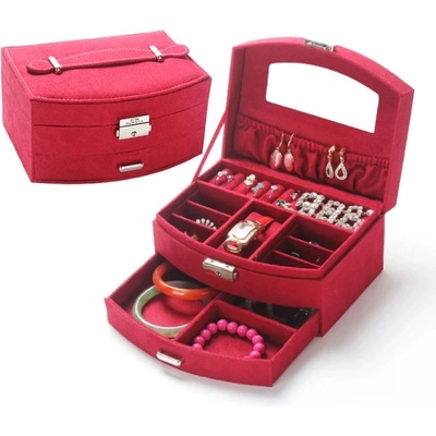 Amparo Miranda šperkovnice Guanya Wine Red