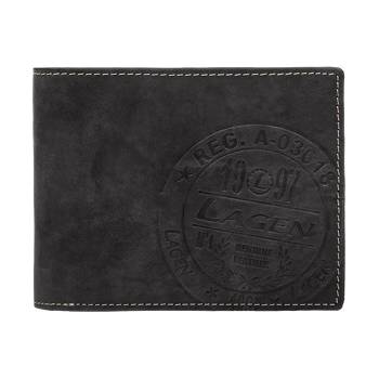 Lagen pánska kožená peňaženka 615194 Black