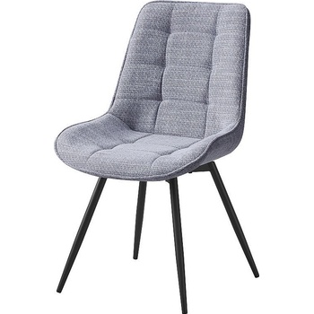 ЕВРОМАР Трапезен стол К-354 светлосиво / черно