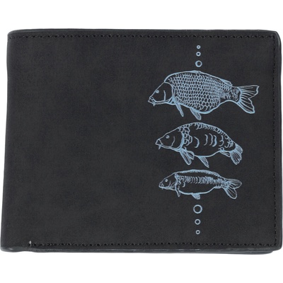 Giants Fishing Peňaženka Čierna Tri Kapry Black Wallet Three Carps