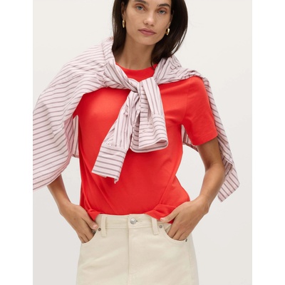 Marks & Spencer Тениска ежедневен крой, от чист памук Marks & Spencer червена Marks & Spencer | Cherven | ЖЕНИ | 8