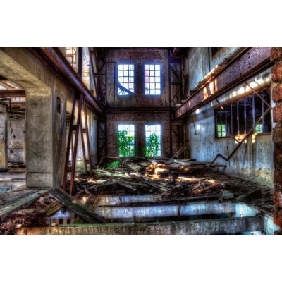 Dimex MS-5-0872 Vliesová fototapeta Zničený mlýn rozměry 375 x 250 cm