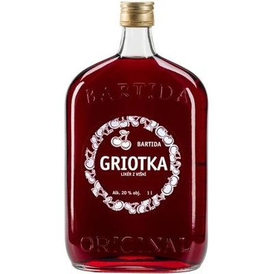 Bartida Griotka Likér z višní 20% 1 l (čistá fľaša)