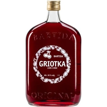 Bartida Griotka Likér z višní 20% 1 l (čistá fľaša)