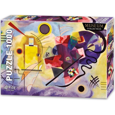Star Kandinsky: žlutá červená modrá 1000 dílků