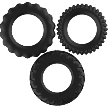 Image 1 of Guilty Комплект пенис рингове - пристегачи "titan cockrings" 3 бр