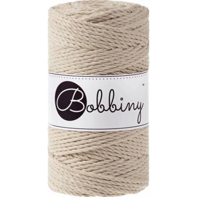 Bobbiny Macrame ropes 3PLY - 3mm Bobbiny - Macrame ropes 3PLY - 3mm: Beige
