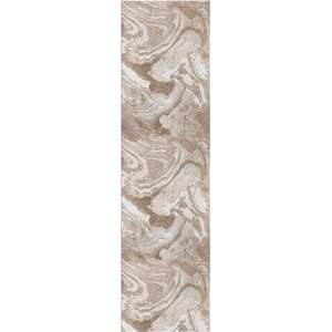 Flair Rugs Бежова пътека 60x230 cm Marbled - Flair Rugs (503119369215)