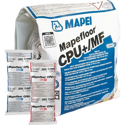 MAPEI Mapefloor CPU+/MF samonivelační polyuretan-cementová stěrka pro průmyslové podlahy 28.32 kg (2x složka A 2 kg + 2x složka B 2.16 kg + složka C 20 kg)