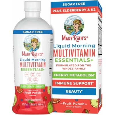 MaryRuth's Liquid Morning Multivitamin Essentials+ Fruit Punch 946 ml