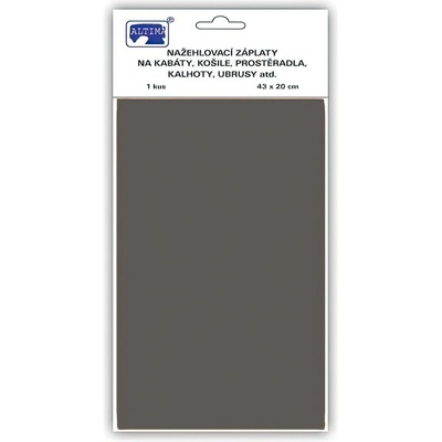 Altima Klasická nažehlovací záplata, textilní bavlněná s nánosem polyetylenu 731-94, středně šedá, 43x20cm – Zboží Dáma