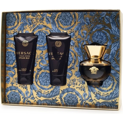 Versace Dylan Blue EDP 50 ml + sprchový a koupelový gel 50 ml + tělové mléko 50 ml