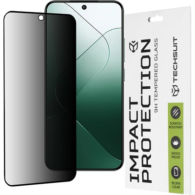 Techsuit Протектор за Xiaomi 14 - 111D Privacy Full Glue - черен