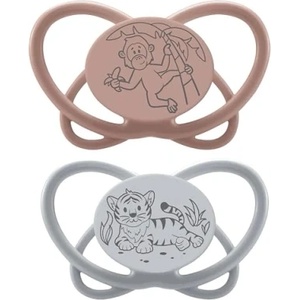 NIP Бебешка залъгалка NIP Green - My Butterfly, 5-18 м, 2 броя, маймунка/тигър (4000821426832) - ozone