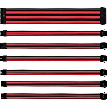 Cooler Master Комплект захранващи кабели Cooler Master Colored Extension Cable Kit (CMA-NEST16RDBK1-GL), червени/черни (CMA-NEST16RDBK1-GL)