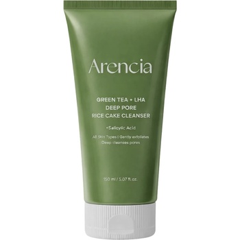 Arencia - Green Tea + LHA Deep Pore Rice Cake Cleanser 150g