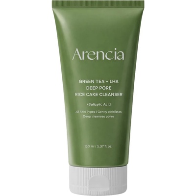 Arencia - Green Tea + LHA Deep Pore Rice Cake Cleanser 150g