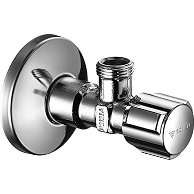 SCHELL Guľový kohút rohový s filtrom pre batériu 1/2" x 3/8"