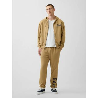 GAP Tepláky French Terry s logem Hnědá