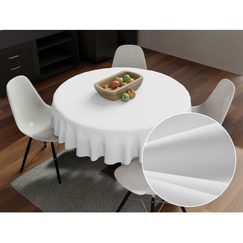 Biante bavlna okrúhly obrus MONI MO-042 Biely Ø 40cm